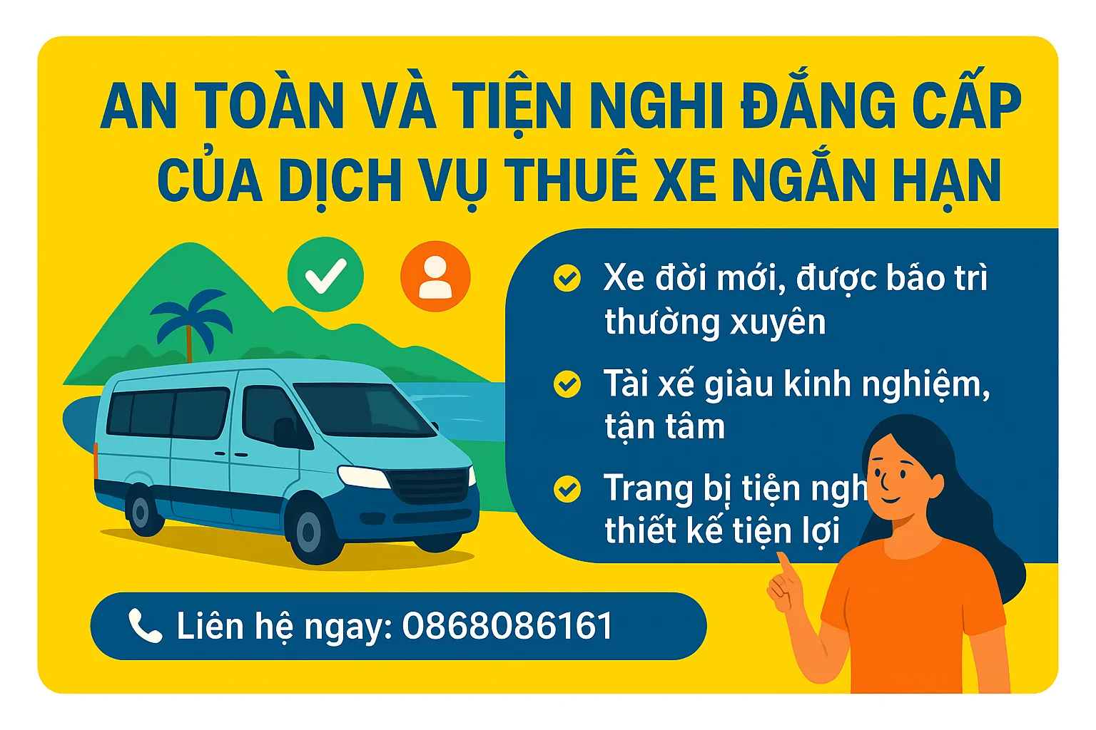 dịch vụ thu&ecirc; xe ngắn hạn